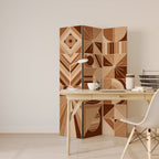 PRISM MOSAIC Biombo Decorativo de 3 Painéis