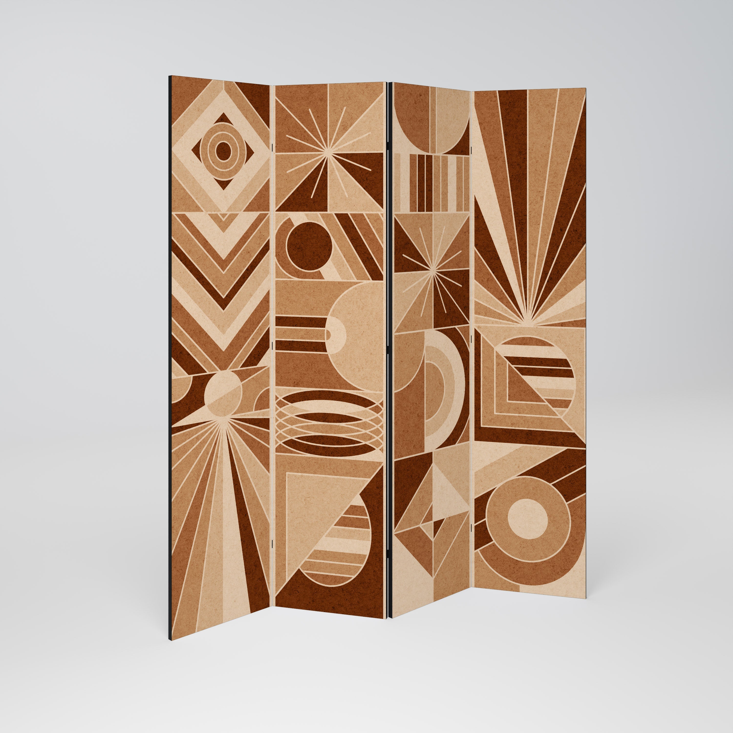 PRISM MOSAIC Biombo Decorativo de 4 Painéis