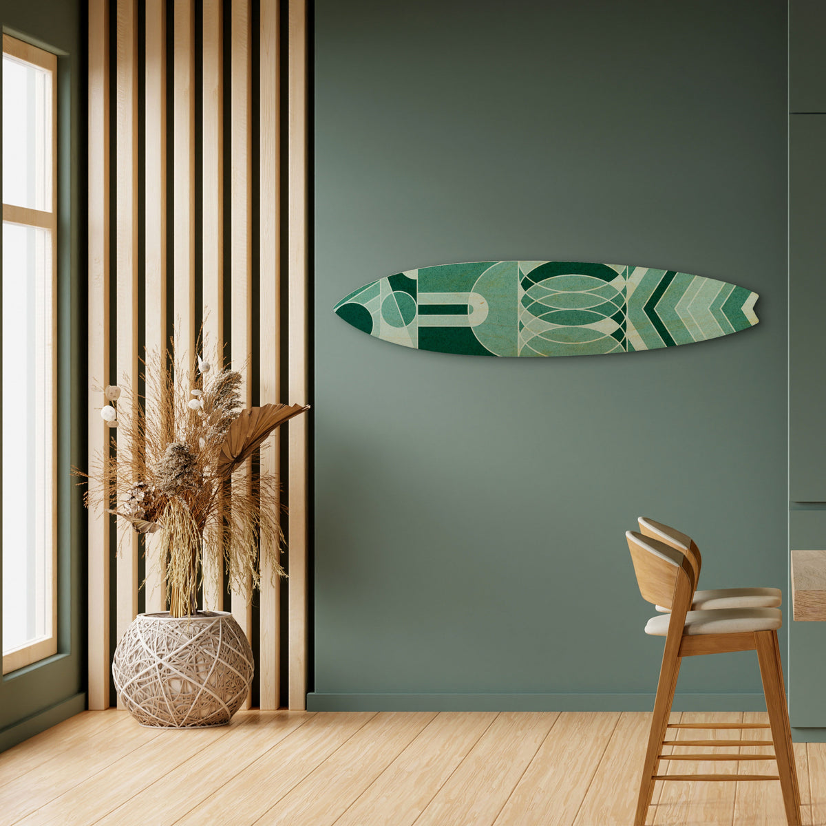 HARMONIC GRID Painel Decorativo Prancha de Surf
