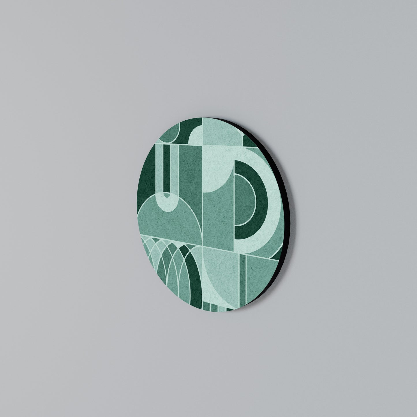 HARMONIC GRID Round Wall Art