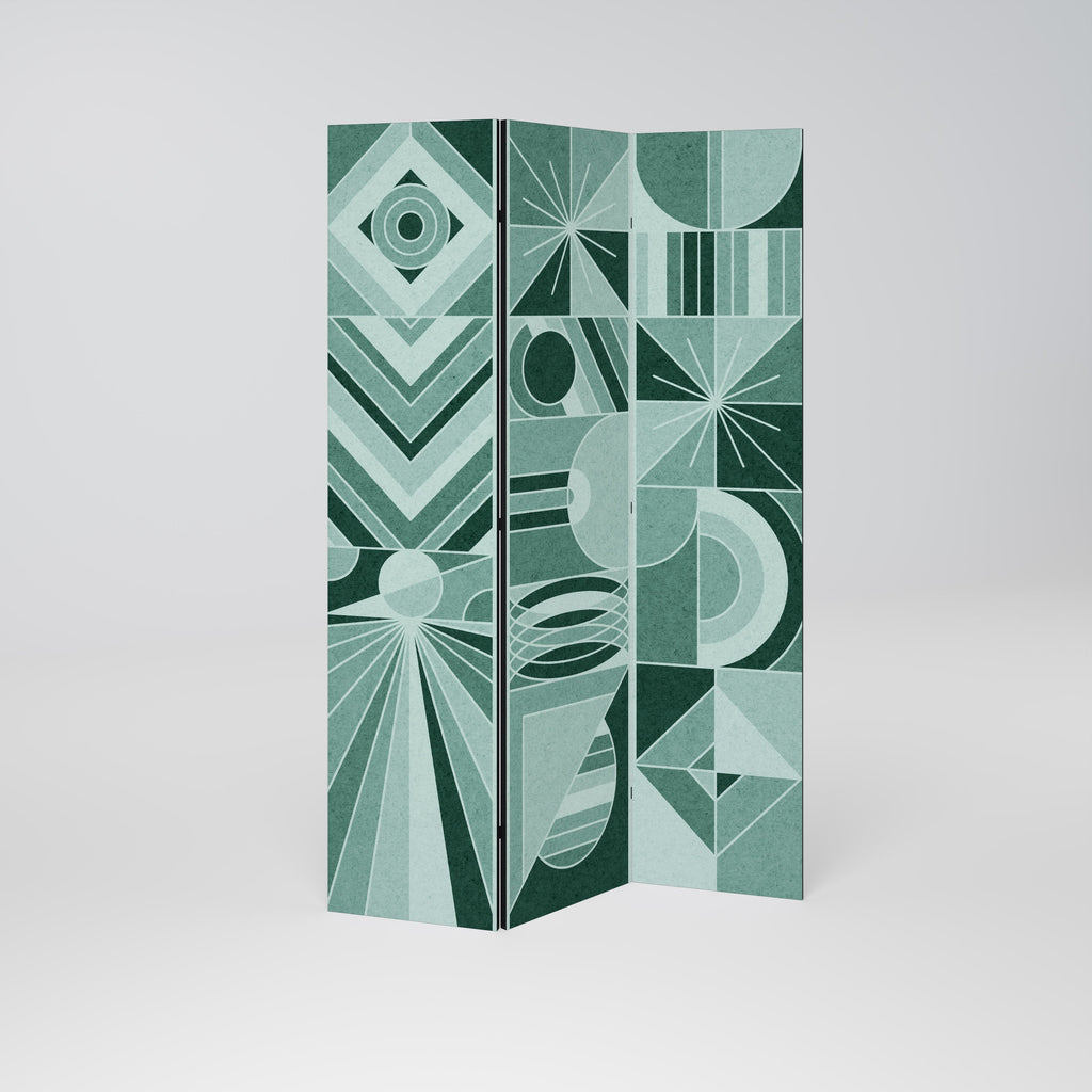HARMONIC GRID Biombo Decorativo de 3 Painéis