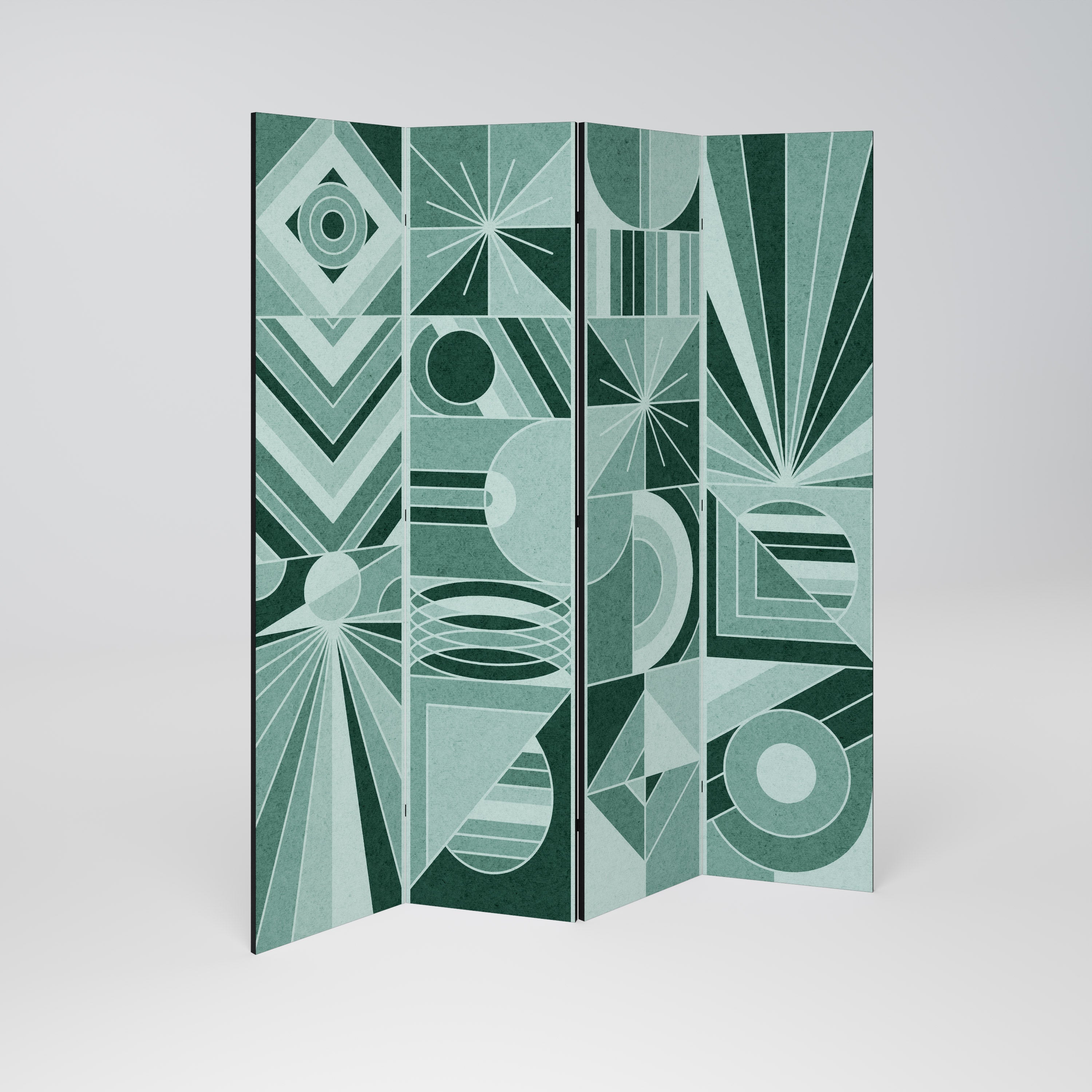 HARMONIC GRID Biombo Decorativo de 4 Painéis