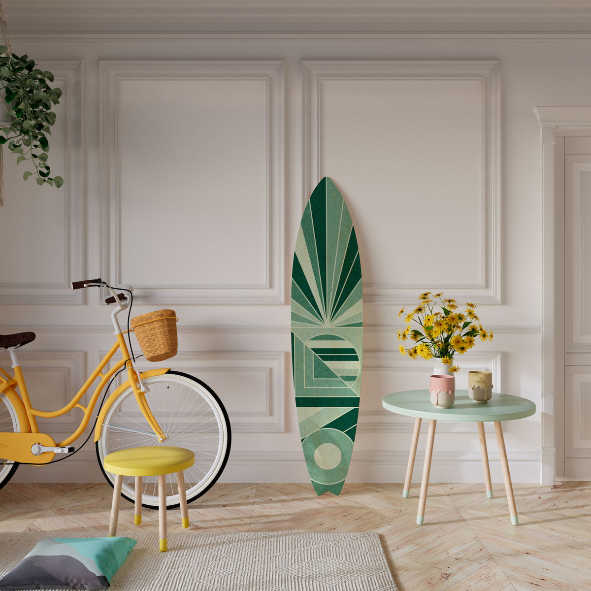 RHYTMIC GRID Painel Decorativo Prancha de Surf