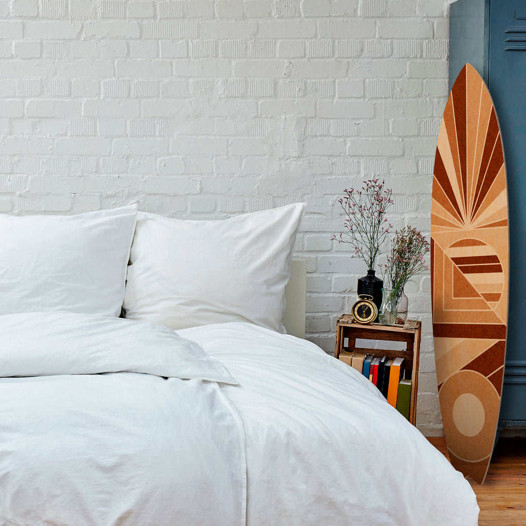 RADIANT MOSAIC Prancha de surf decorativa em contraplacado