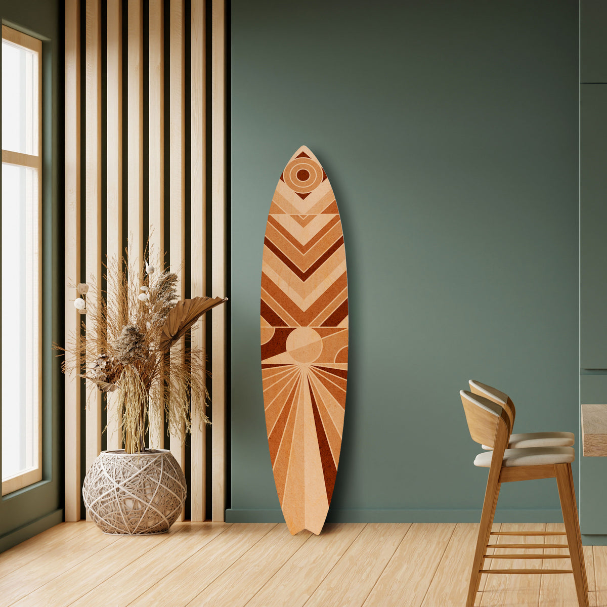 VIVID MOSAIC Painel Decorativo Prancha de Surf