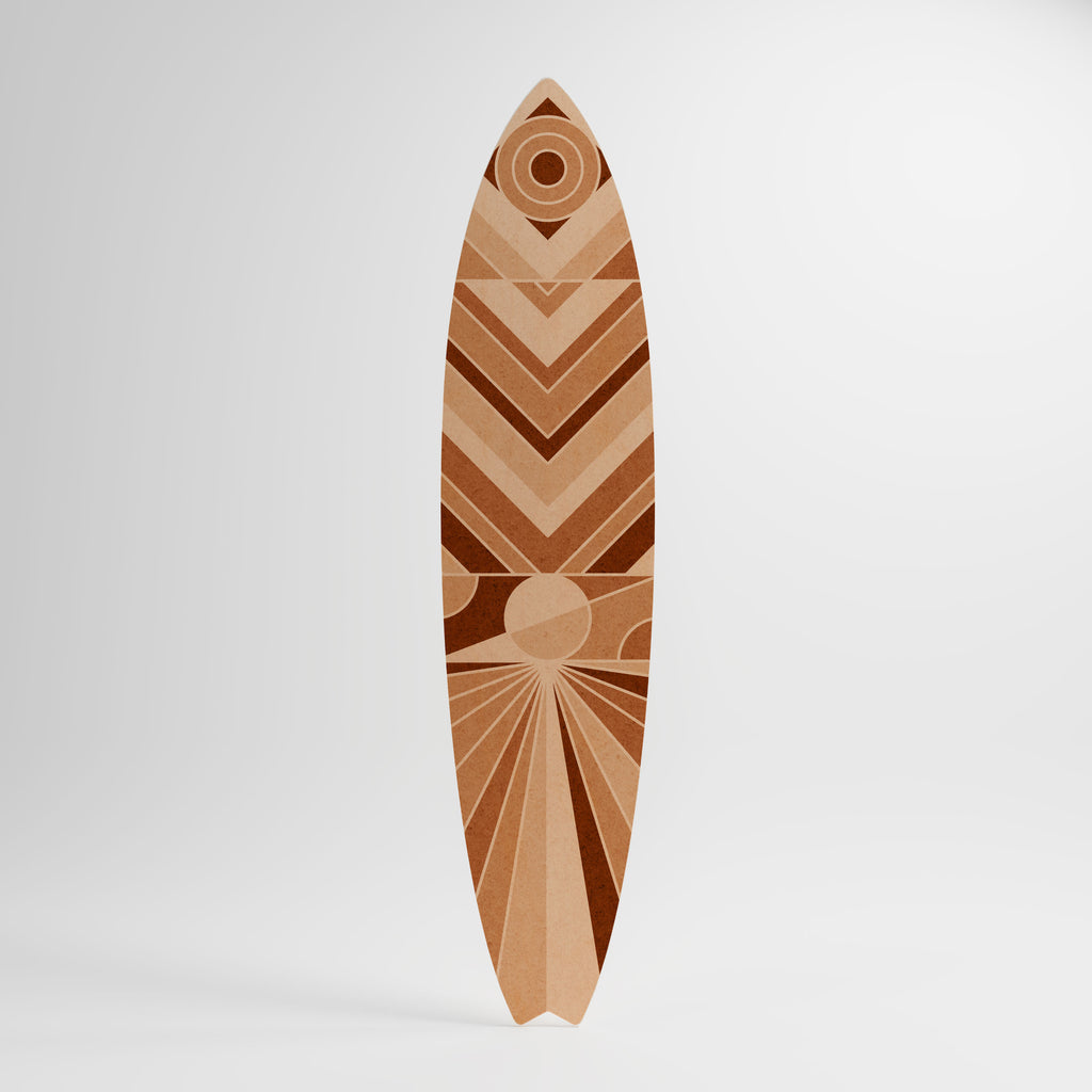 VIVID MOSAIC Decorative Plywood Surfboard