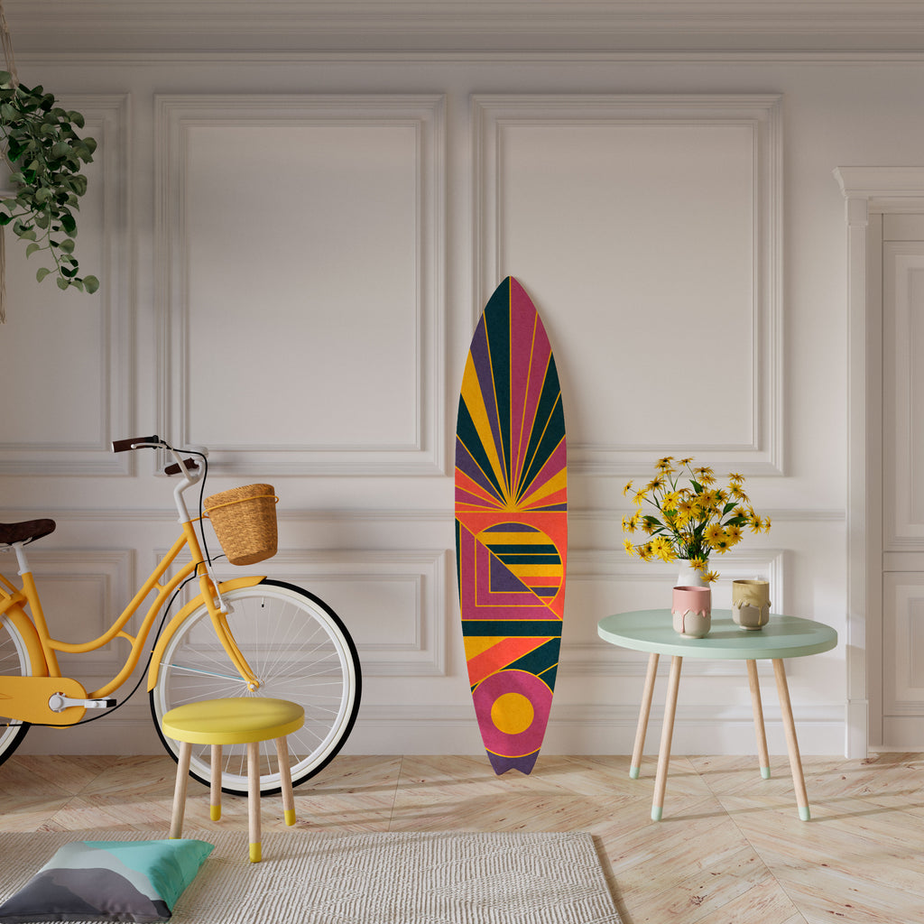 FUSION PATTERNS Painel Decorativo Prancha de Surf
