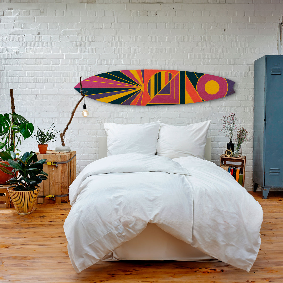 FUSION PATTERNS Painel Decorativo Prancha de Surf