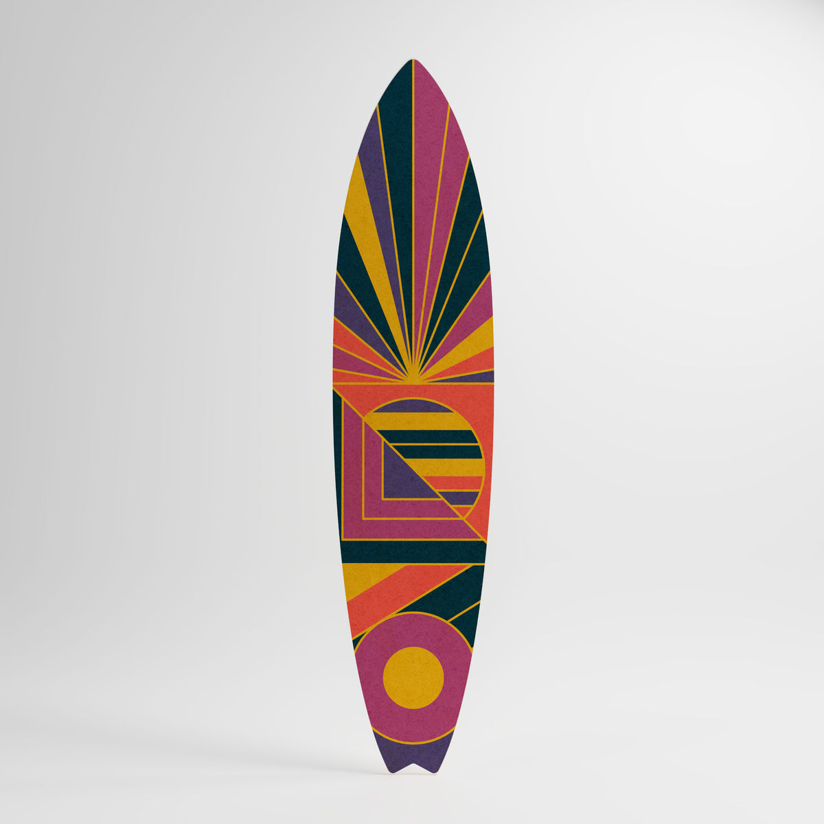 FUSION PATTERNS Painel Decorativo Prancha de Surf