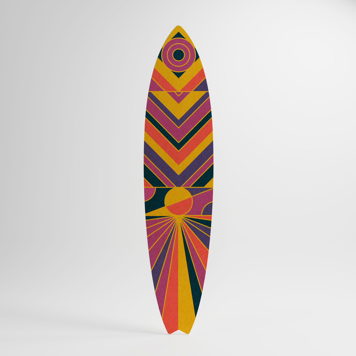 ECHO PATTERNS Painel Decorativo Prancha de Surf