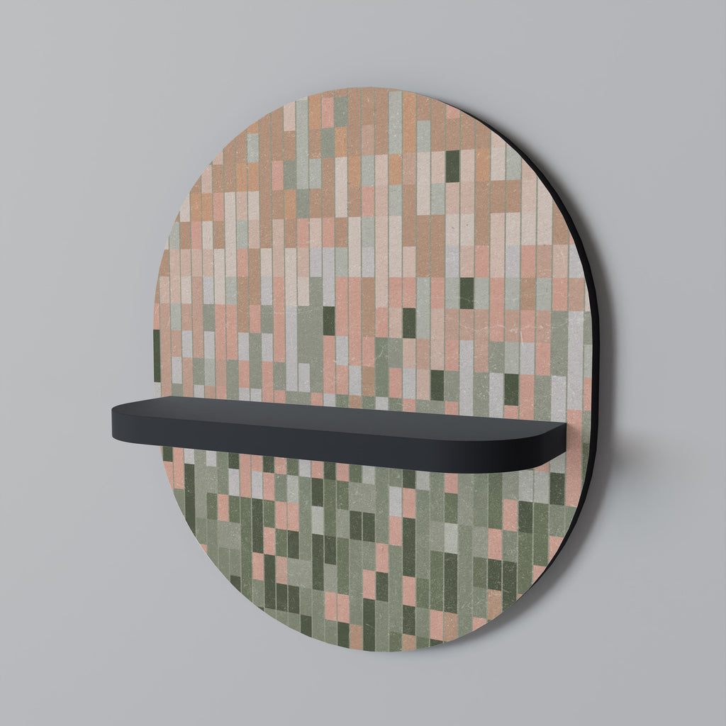 BUILDING THE FUTURE Prateleira Oval Decorativa em Acabamento Preto