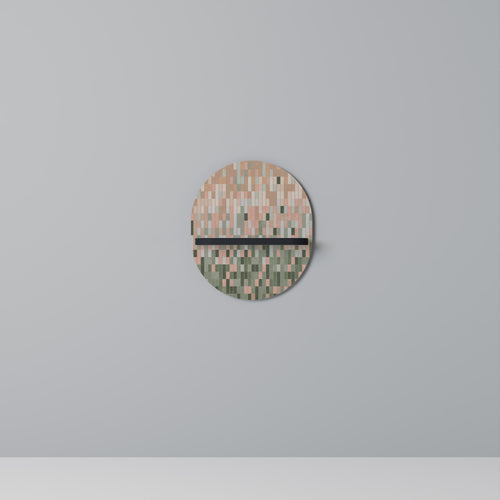 BUILDING THE FUTURE Prateleira Oval Decorativa em Acabamento Preto