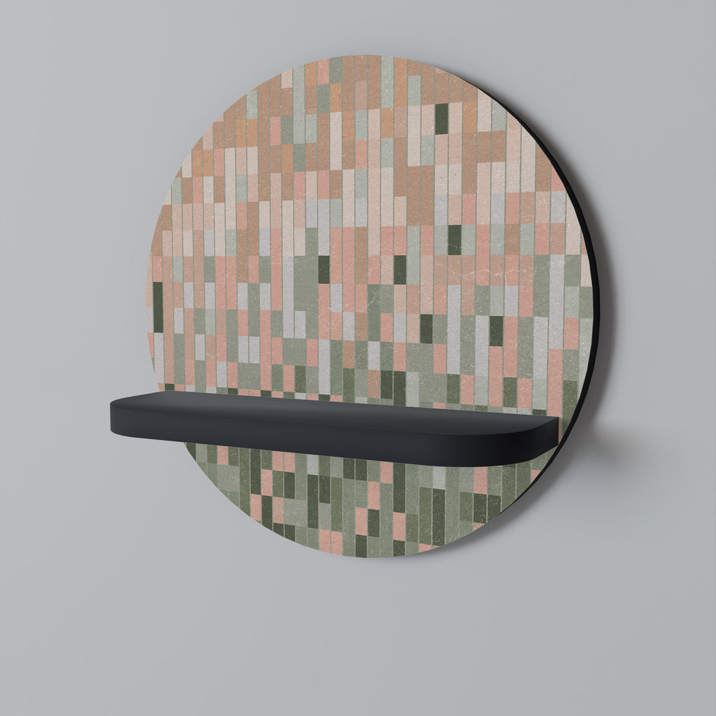 BUILDING THE FUTURE Prateleira Redonda Decorativa em Acabamento Preto