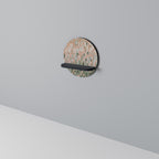 BUILDING THE FUTURE Prateleira Redonda Decorativa em Acabamento Preto