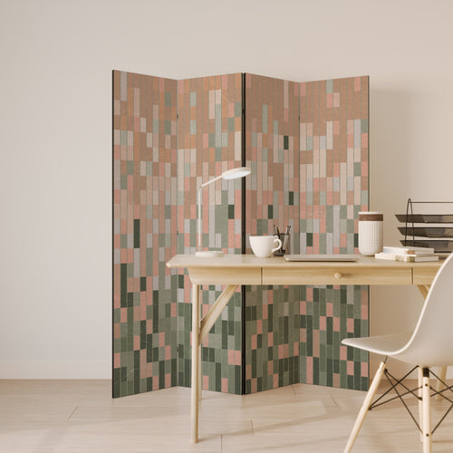 BUILDING THE FUTURE Biombo Decorativo de 4 Painéis