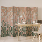 BUILDING THE FUTURE Decorative 6-Panel Room Divider