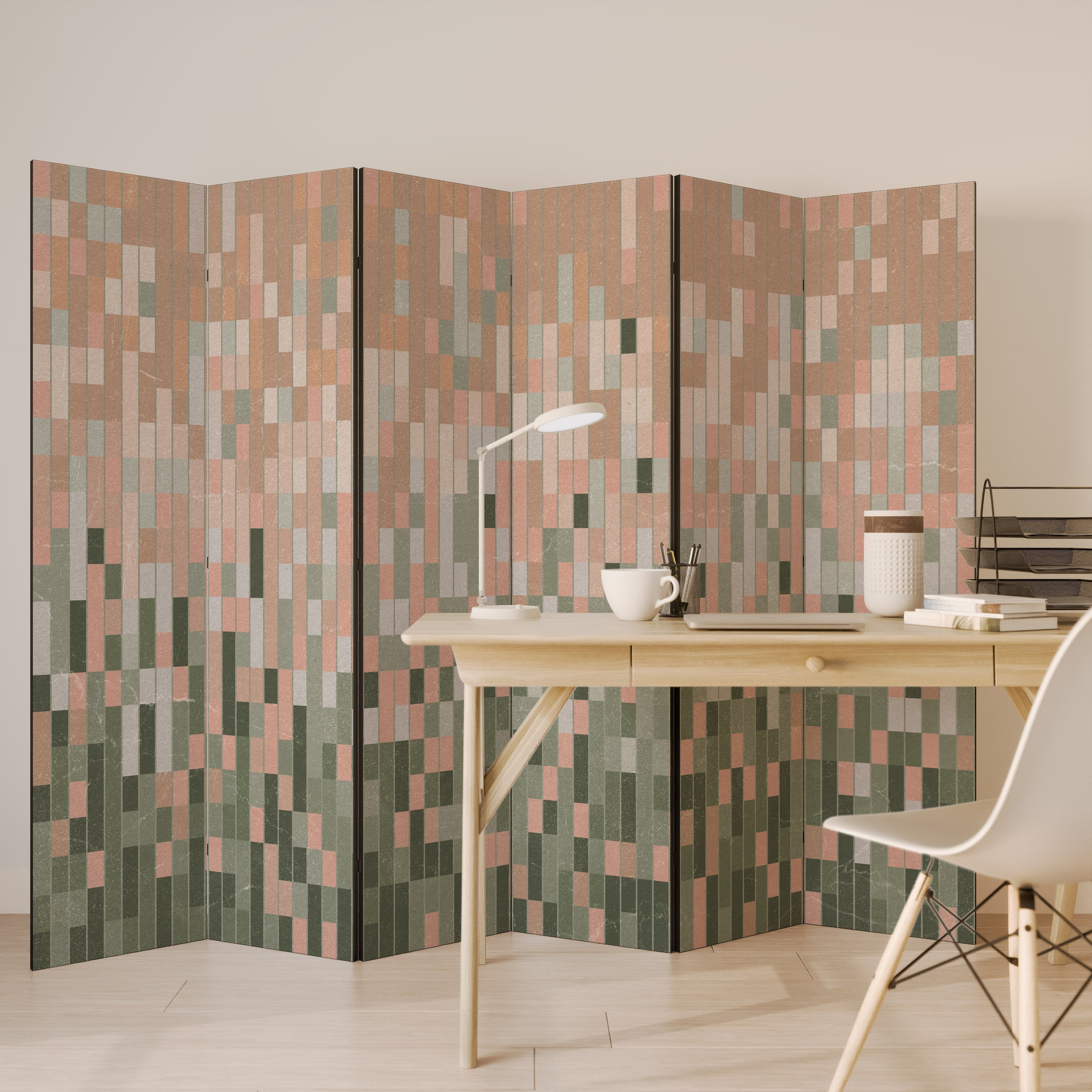 BUILDING THE FUTURE Biombo Decorativo de 6 Painéis