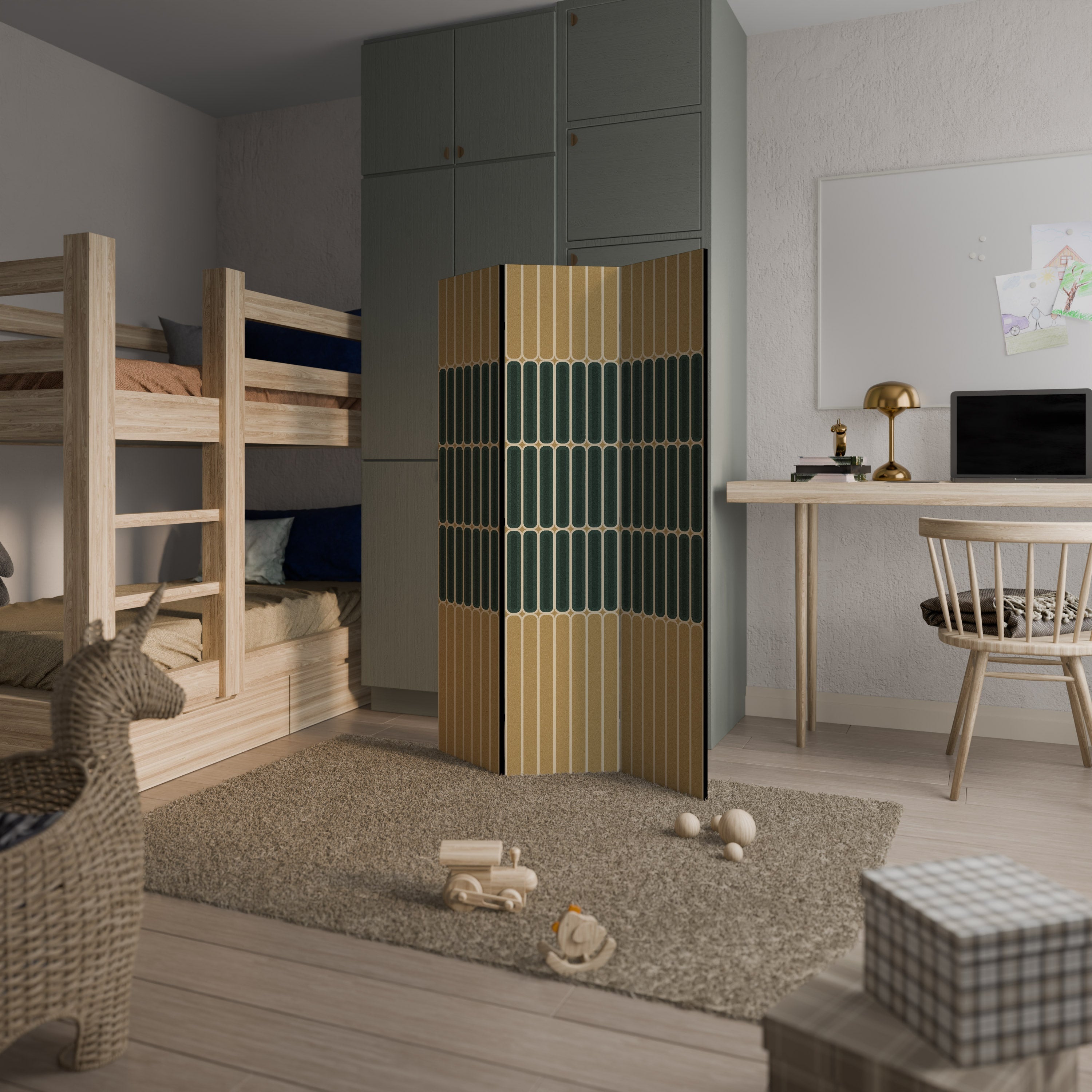 ILUSION GATE Biombo Decorativo de 3 Painéis