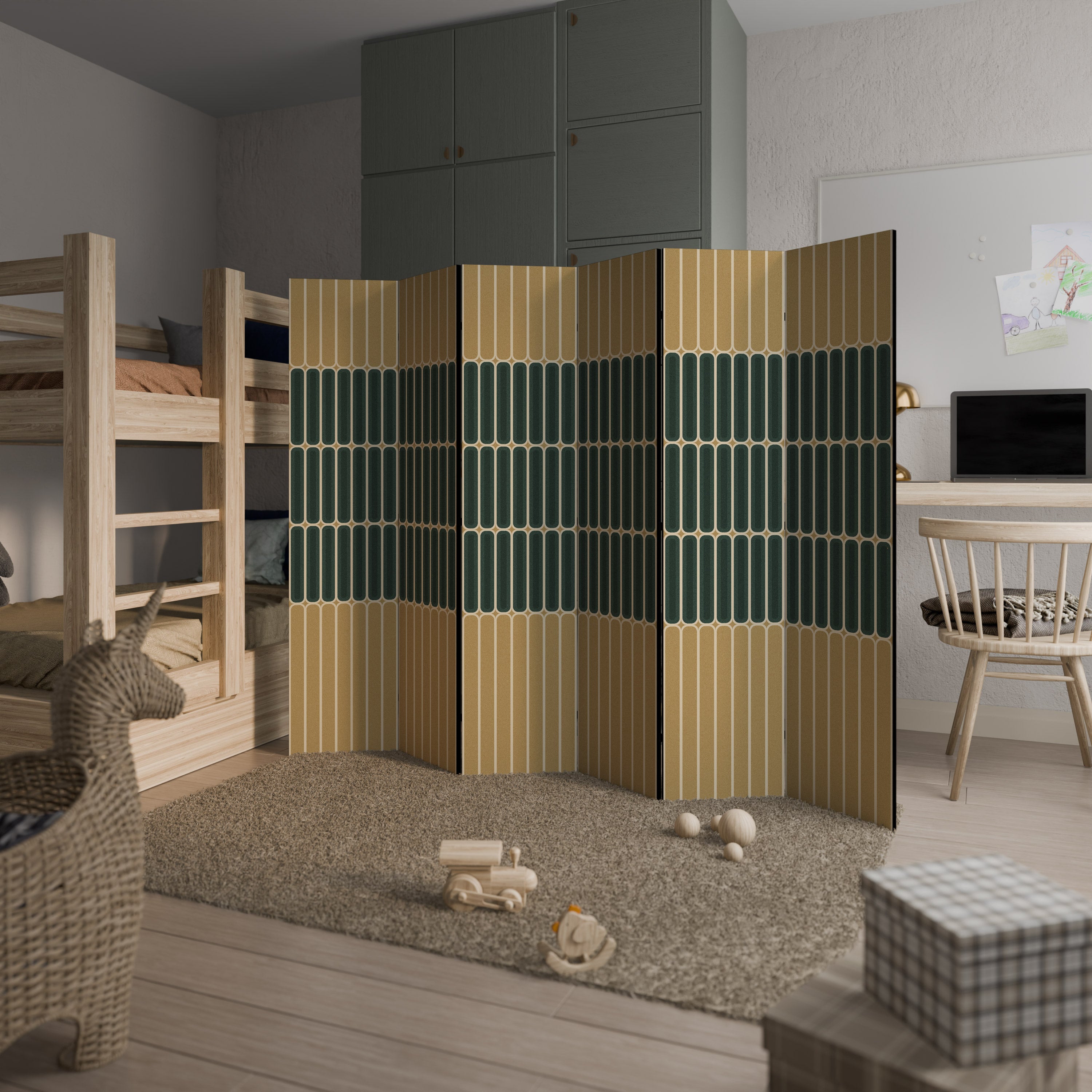 ILUSION GATE Biombo de 6 Painéis