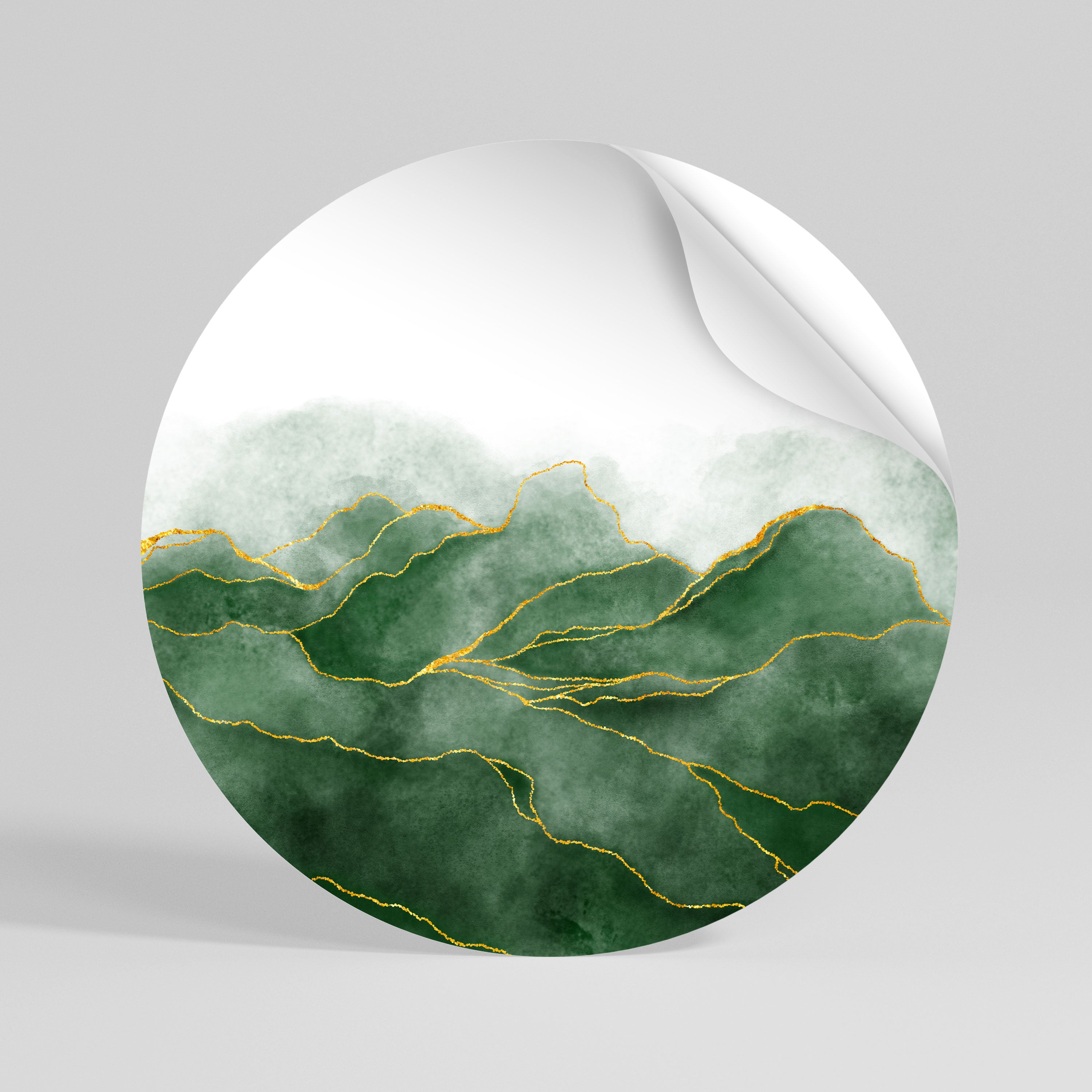 EXPENSIVE NATURE Autocolante Redondo Removível