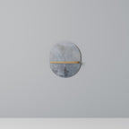 MUTED ARC Prateleira Oval Decorativa em Efeito Carvalho