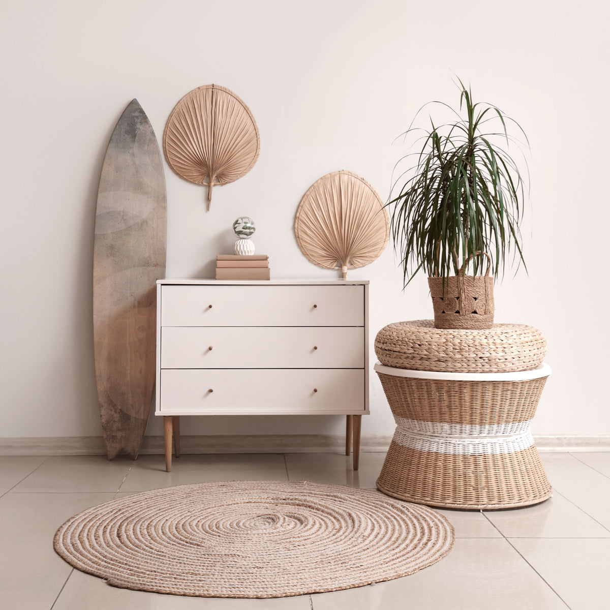 MUTED ARC Painel Decorativo Prancha de Surf