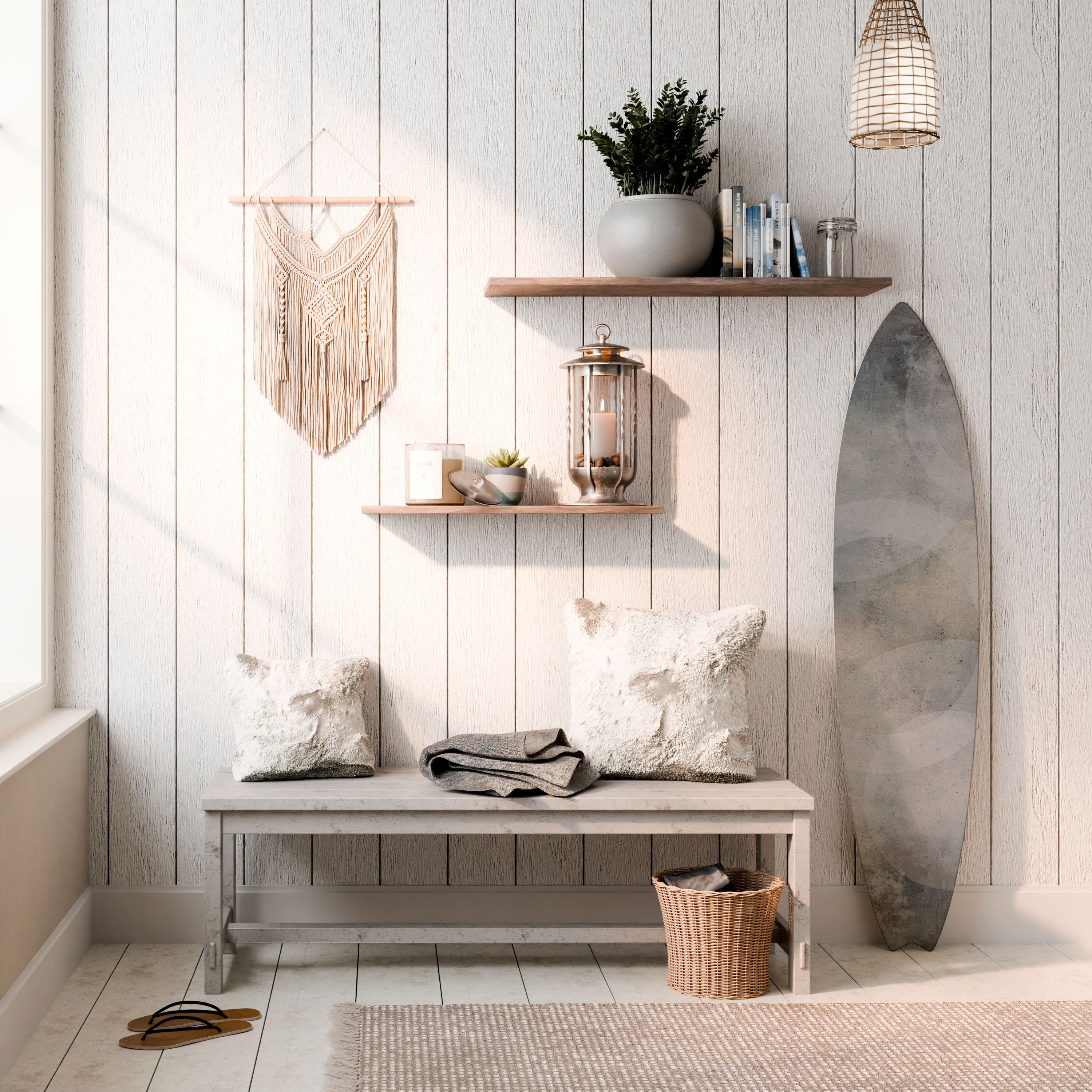 MUTED ARC Decorative Plywood Surfboard