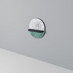 DOTTED DELIGHTS Prateleira Oval Decorativa em Acabamento Preto