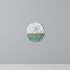 DOTTED DELIGHTS Prateleira Oval Decorativa em Efeito Carvalho