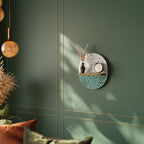 DOTTED DELIGHTS Prateleira Oval Decorativa em Efeito Carvalho