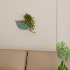 DOTTED DELIGHTS Prateleira Oval Decorativa em Efeito Carvalho