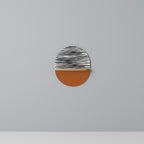 RADIANT ZEBRA Prateleira Oval Decorativa em Efeito Carvalho