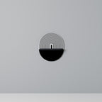 DUSK VIBRATION Prateleira Oval Decorativa em Acabamento Preto