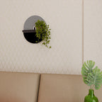 DUSK VIBRATION Prateleira Oval Decorativa em Acabamento Preto