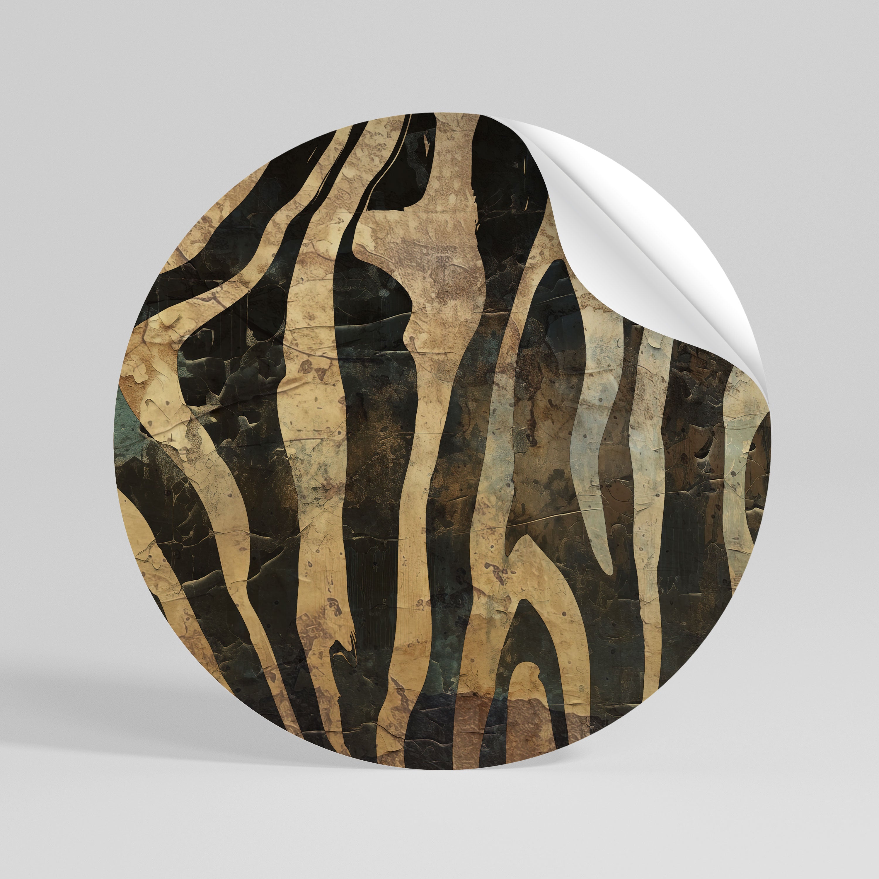 RUSTIC DANCE Autocolante Redondo Removível