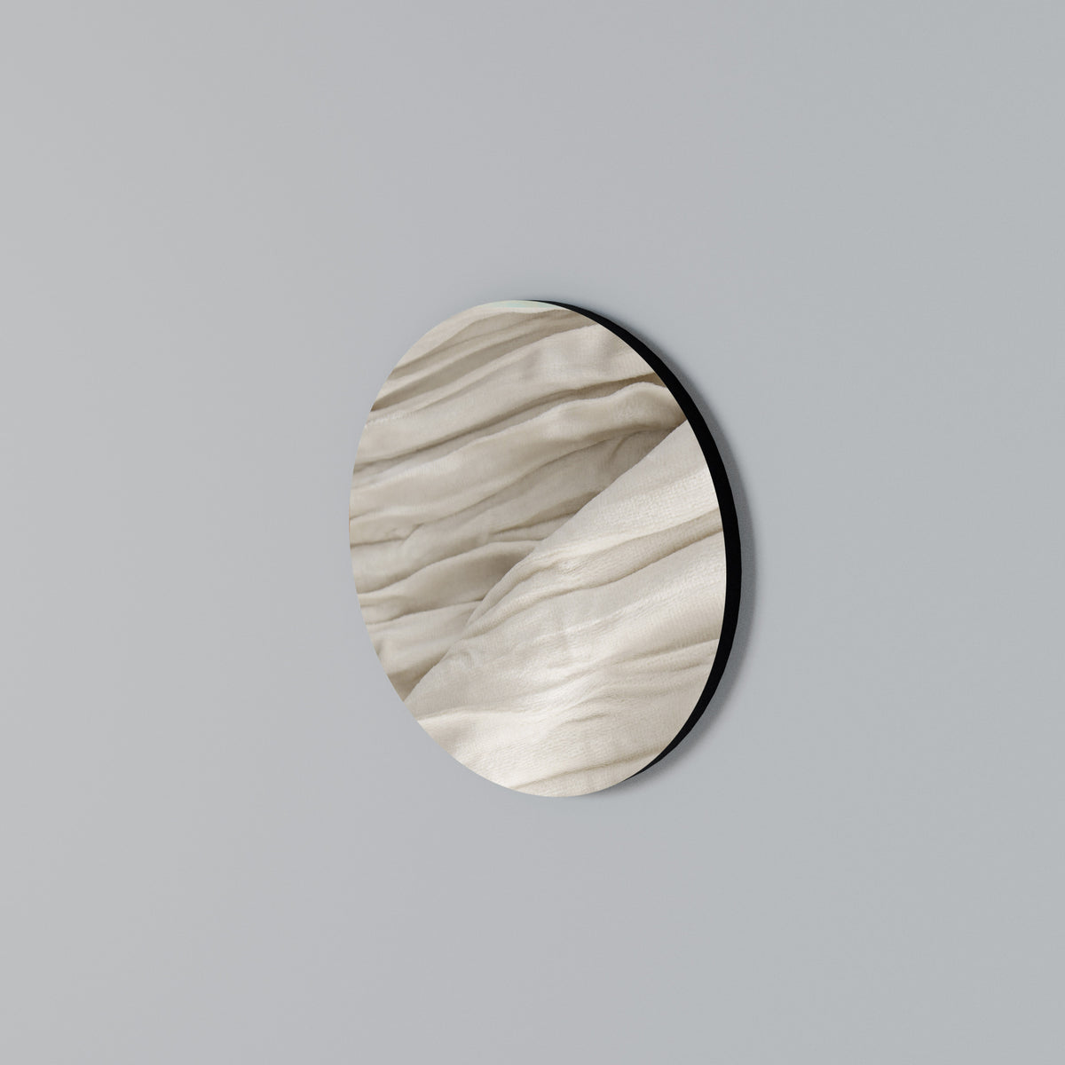 SERENE FOLDS Arte de Parede Redonda