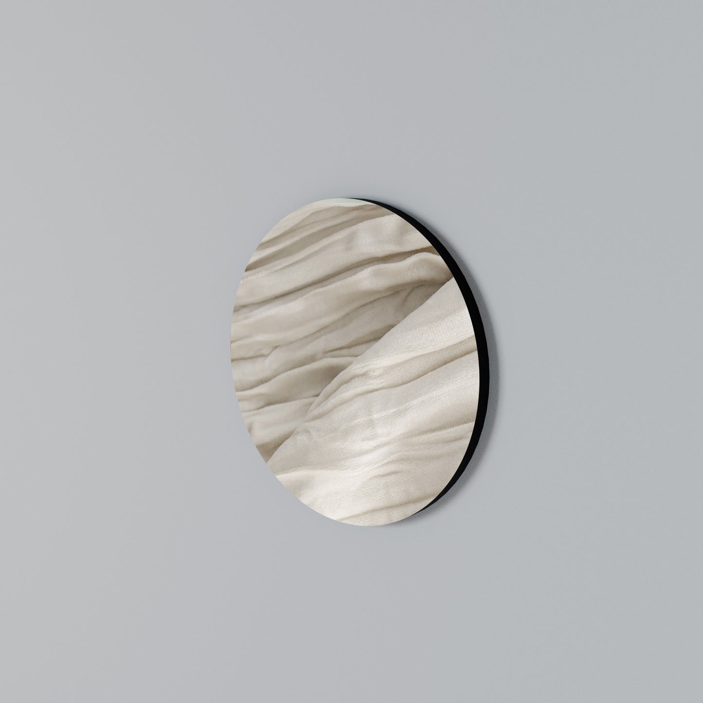SERENE FOLDS Arte de Parede Redonda