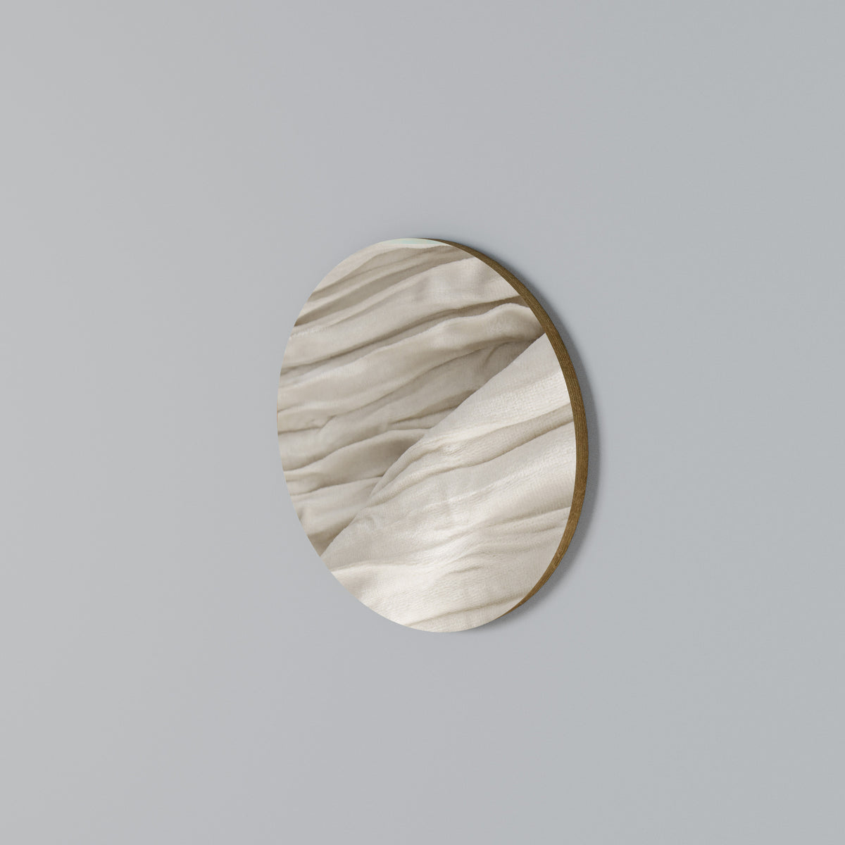 SERENE FOLDS Arte de Parede Redonda