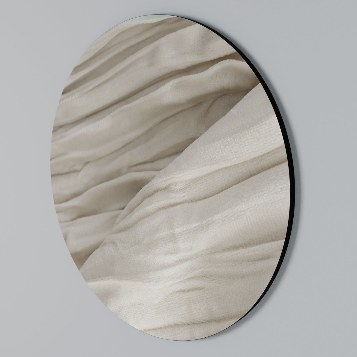 SERENE FOLDS Arte de Parede Redonda