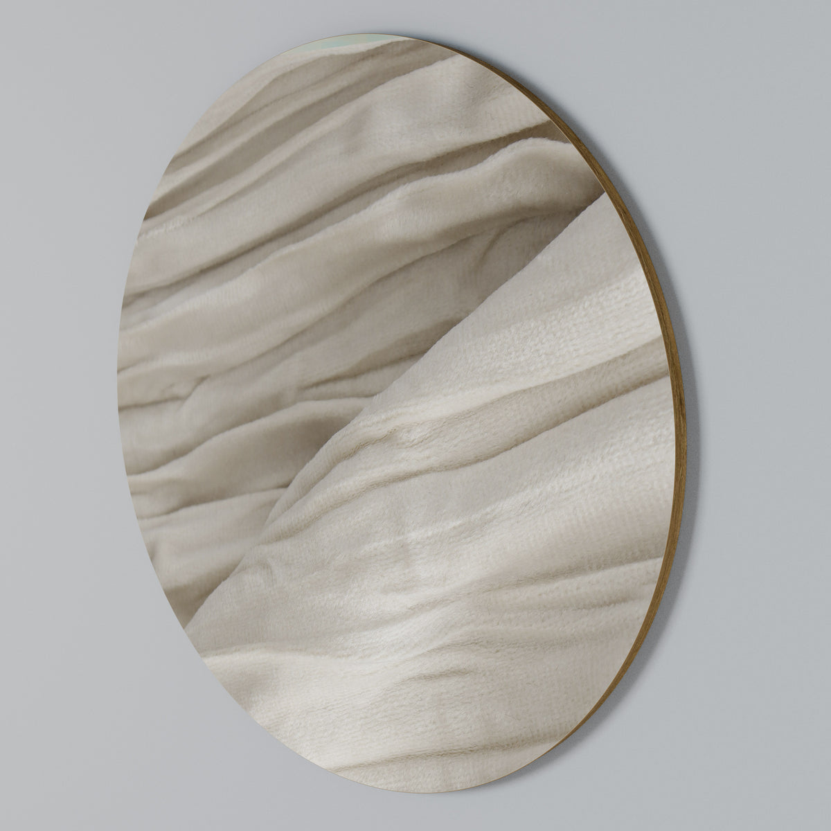 SERENE FOLDS Arte de Parede Redonda