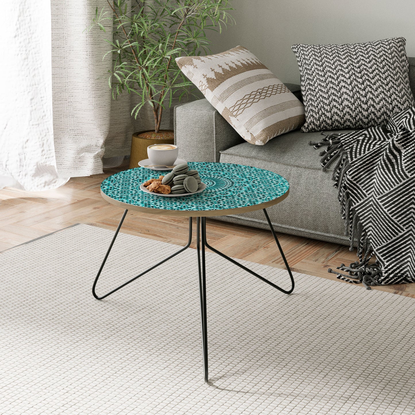 MOROCCAN TURQUOISE Mesa de Centro