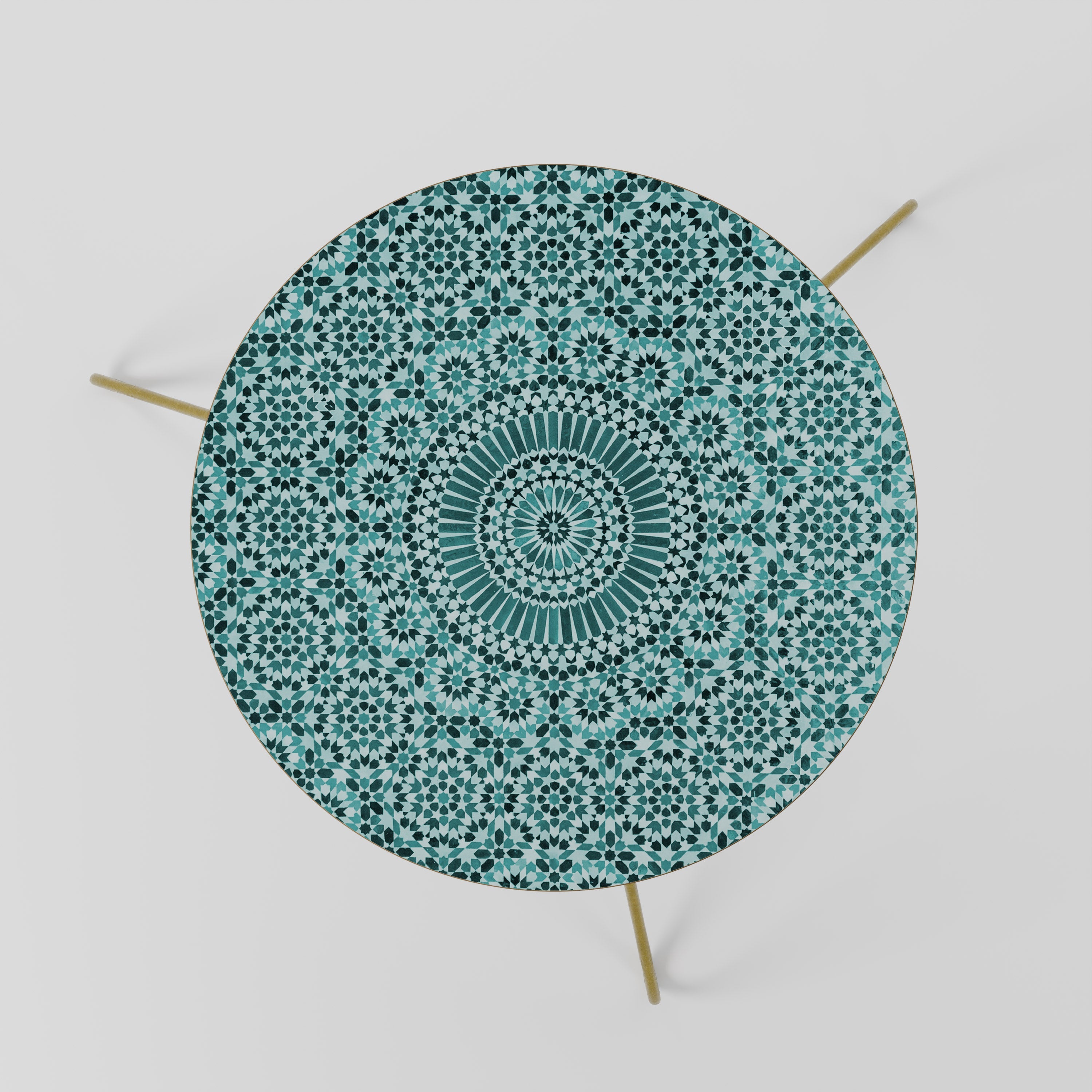 MOROCCAN TURQUOISE Mesa de Centro 60