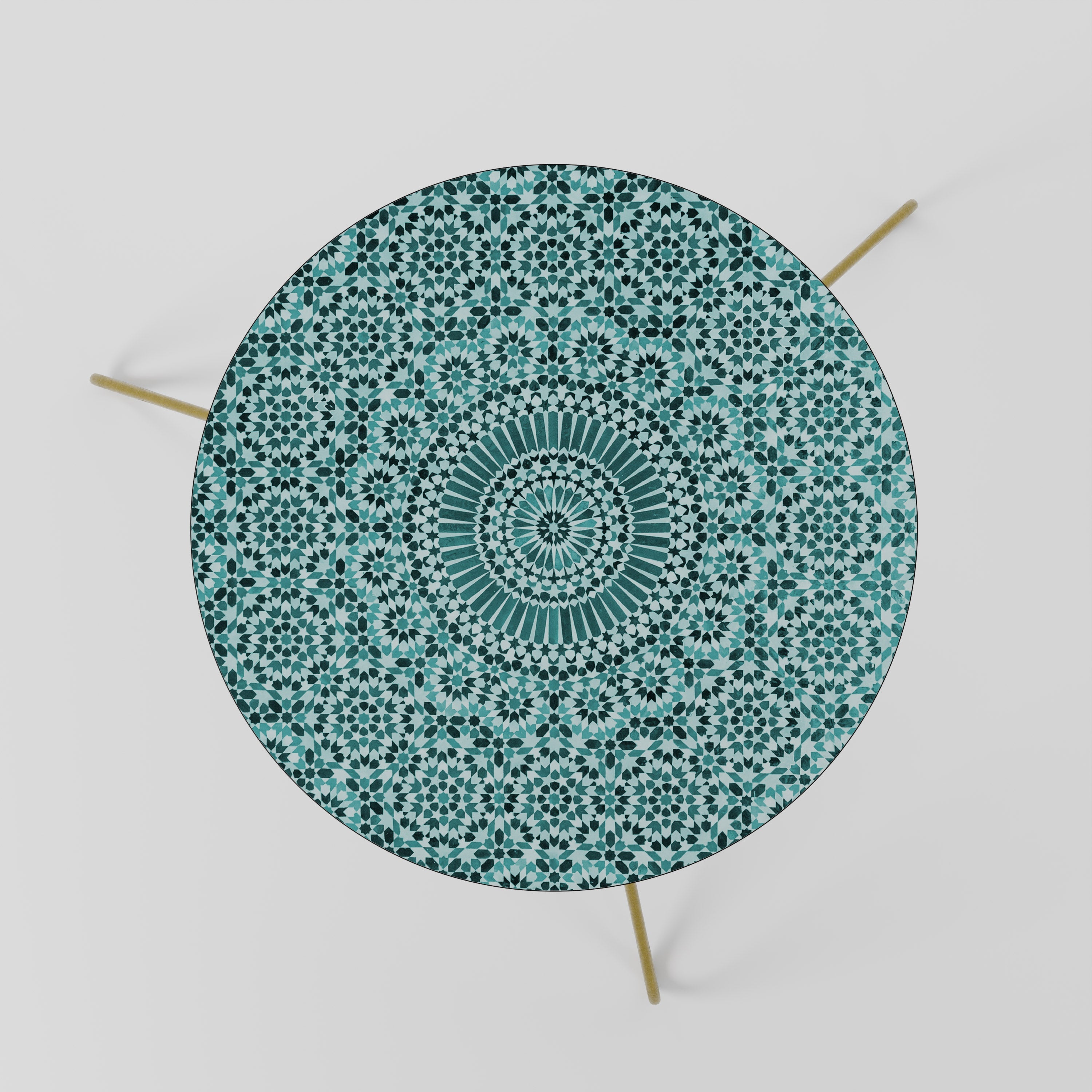 MOROCCAN TURQUOISE Mesa de Centro 60