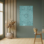 MOROCCAN TURQUOISE Peel and Stick Vertical Poster