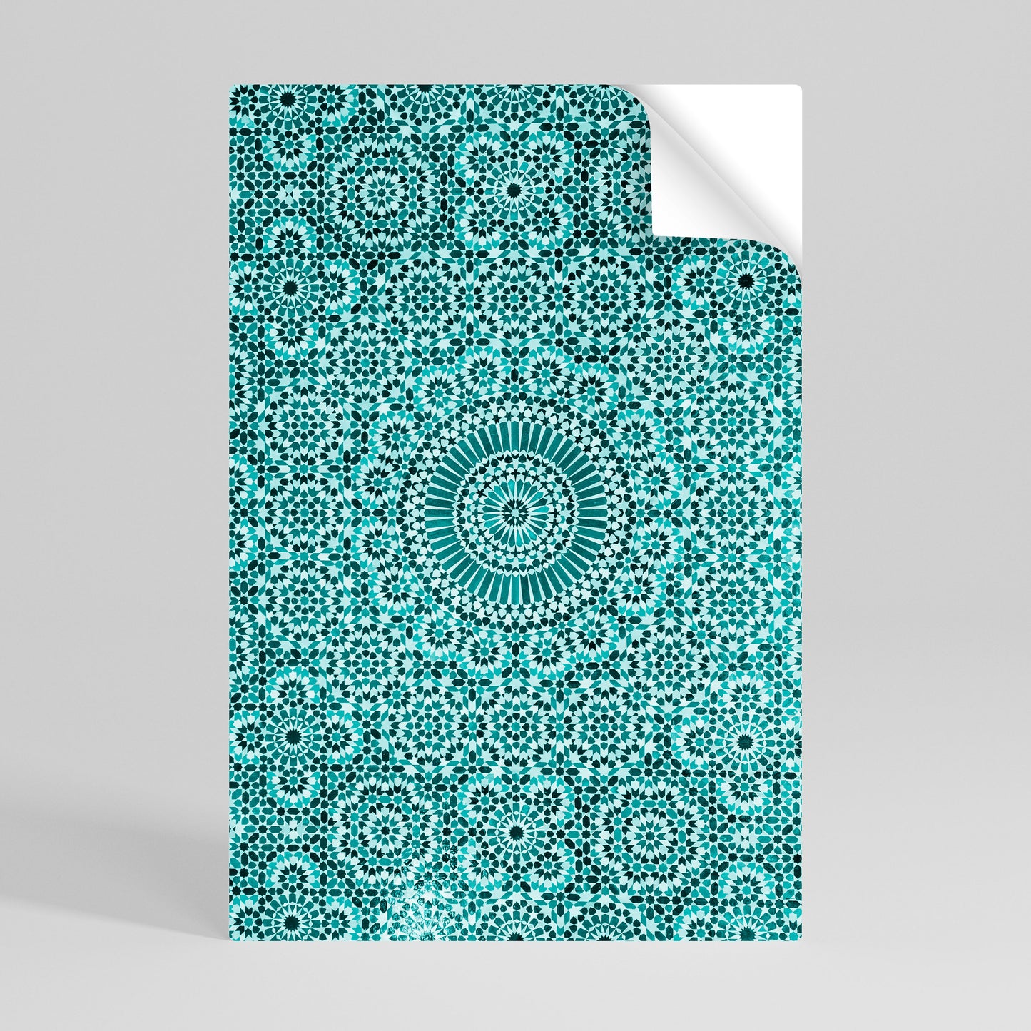 MOROCCAN TURQUOISE Póster Autocolante Vertical