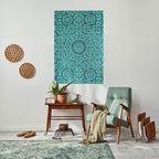MOROCCAN TURQUOISE Peel and Stick Vertical Poster