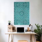 MOROCCAN TURQUOISE Peel and Stick Vertical Poster