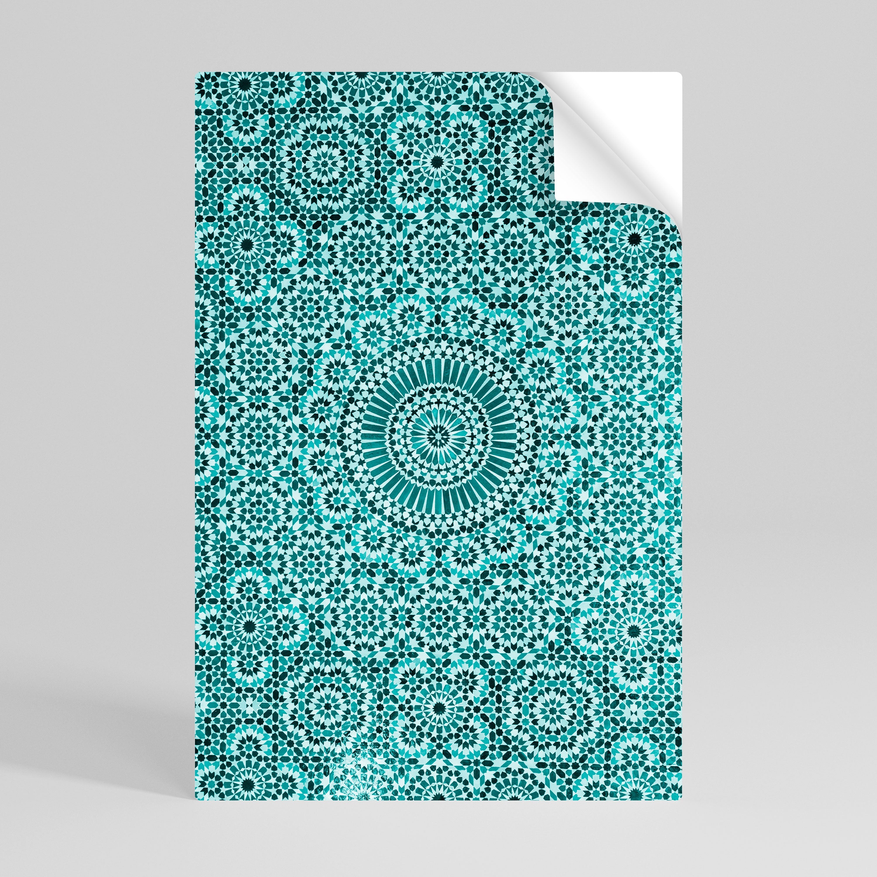 MOROCCAN TURQUOISE Poster Vertical Autocolante
