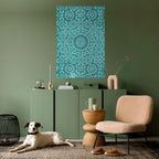 MOROCCAN TURQUOISE Peel and Stick Vertical Poster