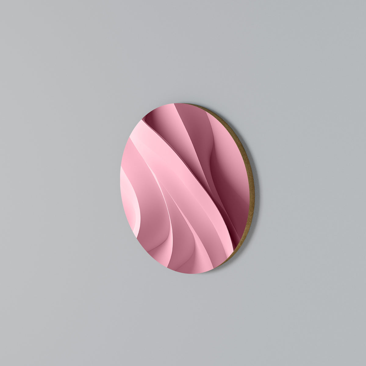 THINKING PINK Arte de Parede Redonda
